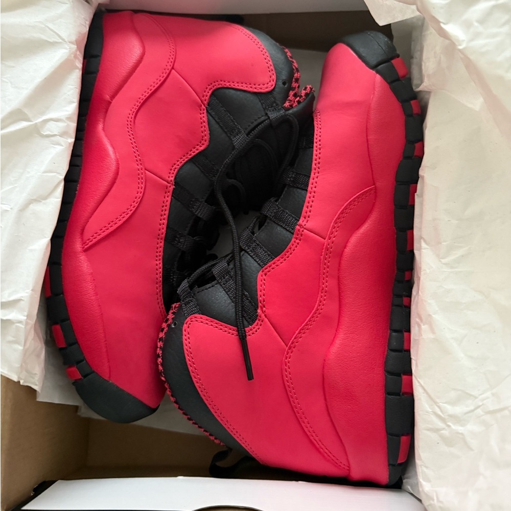 Jordan Retro 10 Fusion Red and Black-Laser Orange